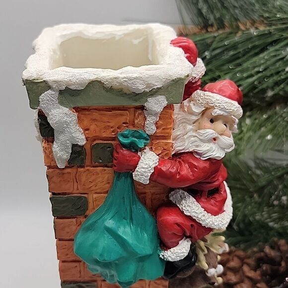 House Of Loyd " Up the Chimney" Santa Clause Climber Holiday Decoration 1998 - Picture 2 of 11